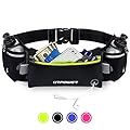 URPOWER Upgraded Running Belt with Water Bottle, Running Fanny Pack with Adjustable Straps, Large Pocket Waist Bag Phone Holder for Running Fits 6.5 inches Smartphones, Running Pouch