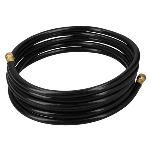 La Mejor Recopilación de Mangueras de gas los 10 mejores. 40 Foset MGAN-50, Manguera flexible negra, PVC, 3/8', 250 PSI,con conexión, 5m