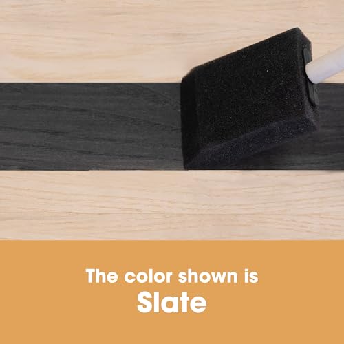 Image of Furniture Clinic Wood Stain | Water Based | Fast Drying, Low Odor, & Non-Toxic | Multiple Finishes | for Indoor & Outdoor Furniture and More | Warm Graphite (85 Fl Oz / 2500ml)
