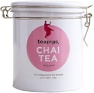 teapigs Chai Tea Bags Made With Whole Leaves (1 Tin of 20 Tea bags) 3503