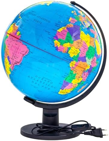 Globe Du Monde éducatif Avec Support En Plastique Pour Bureau