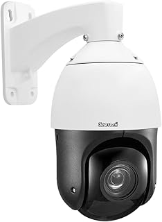 JideTech 5MP PTZ POE IP Camera, Security Dome Camera with 20x Optical Zoom, Supprot Two Way Audio, Night Vision, IP66 Waterproof, Motion Detection Surveillance Camera for Outdoor