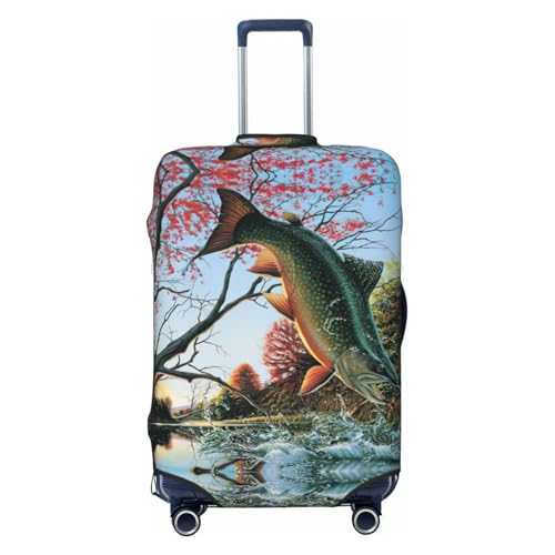 Housse pour valise M EdWal motif carthame, idéale pour vos week-ends et vacances