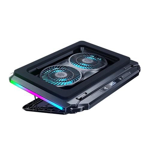 Base di raffreddamento per notebook con 15 flussi d'aria overclocking design a basso rumore universale per laptop da 15 a 21 pollici base di raffreddamento leggera