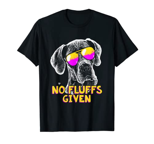 Camiseta divertida Great Dane No Fluffs Camiseta