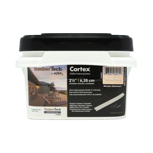 TimberTech Collated Cortex Hidden Plug Fasteners – Toasted Wheat (100 sq/ft)