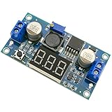 Convertisseur de tension avec amplificateur et écran LCD, modèle DW-0427, utile pour les concepteurs de circuits électroniques.