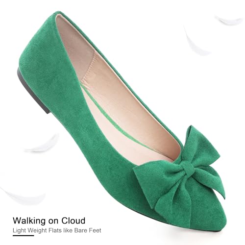 Image of Dear Time Women's Ballet Flats Dress Ballet Shoes Slip on for Office Work Comfortable Shoes