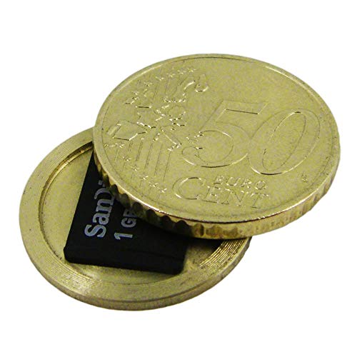 Covert Coins are expertly precision hand-machined from actual coins to create a secret interior compartment (European Coin)