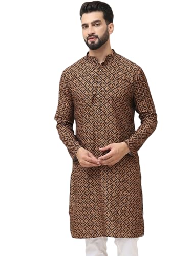 Image of SOJANYA (Since 1958 Men's Exquisite Silk Blend Kurta Elevate Your Festive Look-Crafted for Excellence