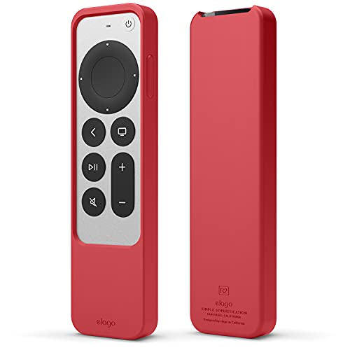 elago R2 Slim hülle Case Kompatibel mit Apple TV 4K Siri Remote 3. Generation (2022) und 2. Generation (2021) (Rot)