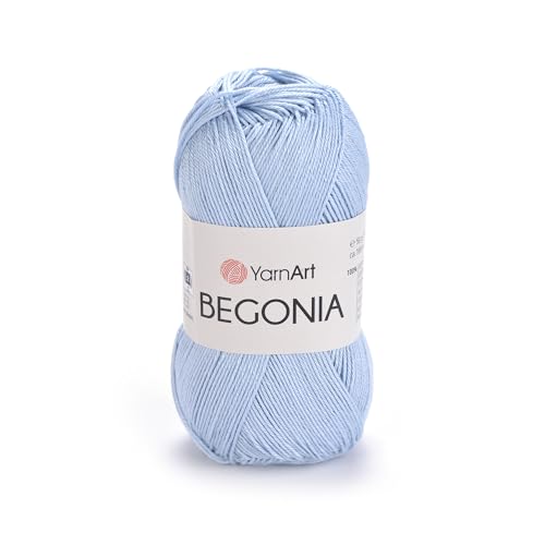 Image of YarnArt Begonia 100% Cotton, Pure Premium Soft Cotton for Knitting Crochet and Amigurumi, shiny colors 1.76 Oz (50g) / 185 Yrds (169m) (4917)
