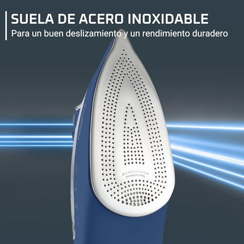 Rowenta Effective +, Plancha de vapor especial principiantes, 2400W, Golpe de vapor de 120 g/min, Función de vapor automático, Función antigoteo, Suela acero inoxidable antiarañazos, DX1636D1 5 Rowenta Effective +, Plancha De Vapor Especial Principiantes, 2400w, Golpe De Vapor De 120 G/min, Función De Vapor Automático, Función Antigoteo, Suela Acero Inoxidable Antiarañazos, Dx1636d1