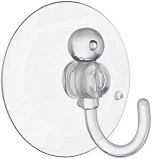 SUCTION SUCKER WINDOW HOOKS CLEAR PLASTIC HOOK 25MM ( pack of 10 )
