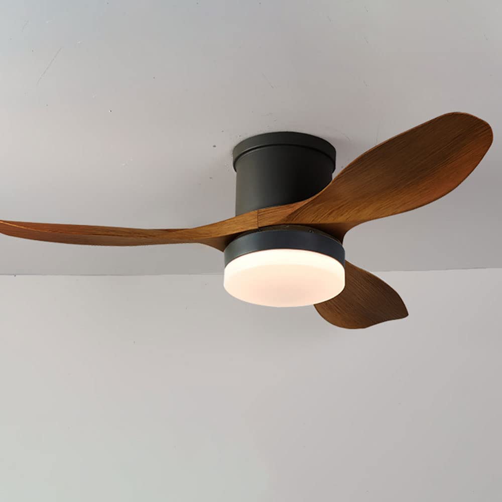 Ventilateur de plafond lumière LED dimmable au design nordique épuré