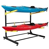 POSTYBAY Kayak Storage Rack, Freestanding Kayak Racks for Garage, Heavy Duty Adjustable Kayak Stand Indoor...