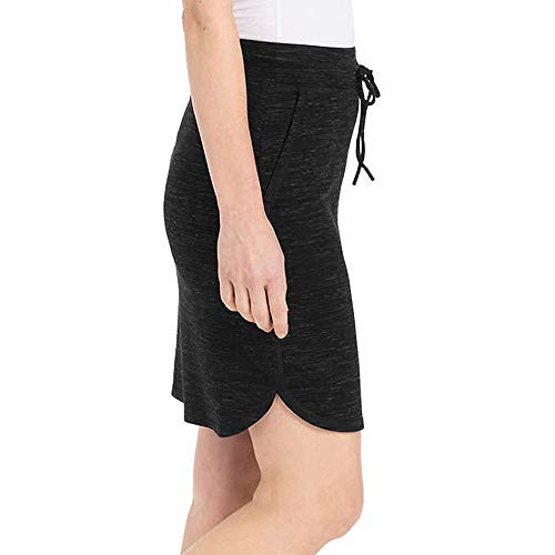 Hilary Radley Ladies' Space Dye Pull-On Skirt - (Black, Large)2