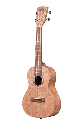 Image of Kala KA-20C Burled Meranti Concert Ukulele Bundle with Hard Case, Tuner, Austin Bazaar Instructional DVD, and Polishing Cloth