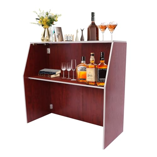 Foldablebartable2tiersportableeventbarfreestandingbarcabinetwithtopandmiddleshelvesbartenderstationforpartiesevents Urban Country Home Decor Foldable bar table 2 tiers portable event bar freestanding bar cabinet with top and middle shelves bartender station for parties events urban country home decor