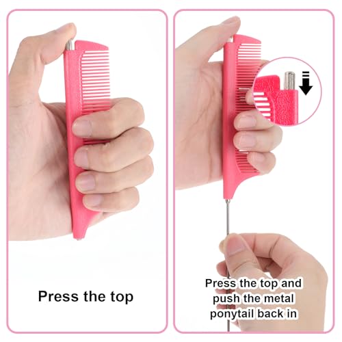 Set de 2 Peines Retráctiles Rat Tail para Cabello miniatura 3