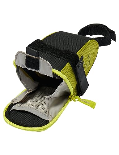 VAUDE Satteltasche Race Light L Luminum, sehr leicht mit Klett-Befestigung, mit reflektierendem Hauptmaterial, Bright Green, Einheitsgröße