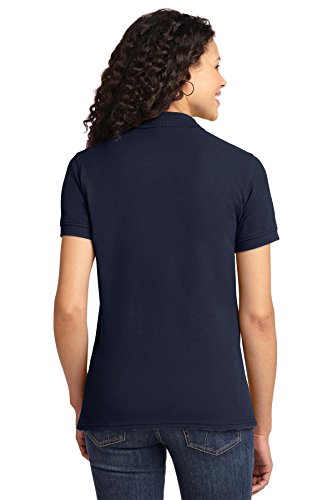 Port & Company Ladies Core Blend Pique Polo M Deep Navy #TOP1
