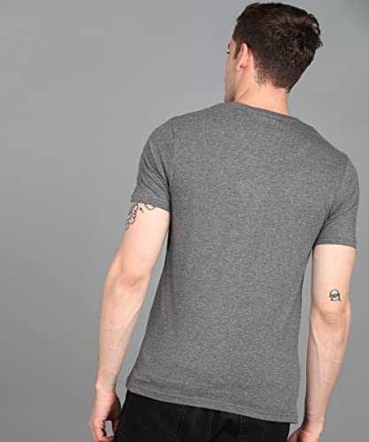 Image of Urbano Fashion Men's Graphic Printed Round Neck Half Sleeve Slim Fit Cotton T-Shirt