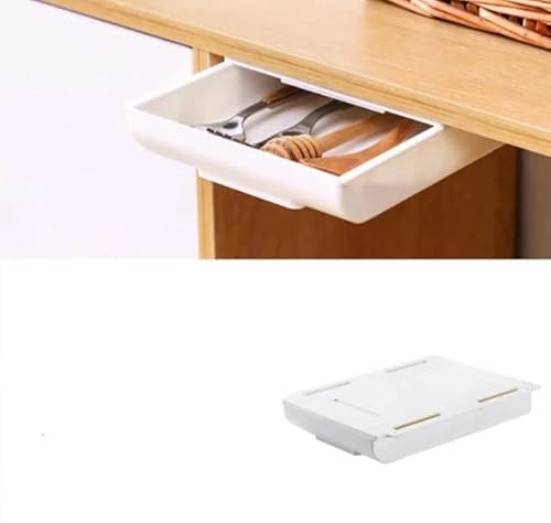 Gavetinha Secreta Adesiva Escritório, Cozinha, Closet - Branca