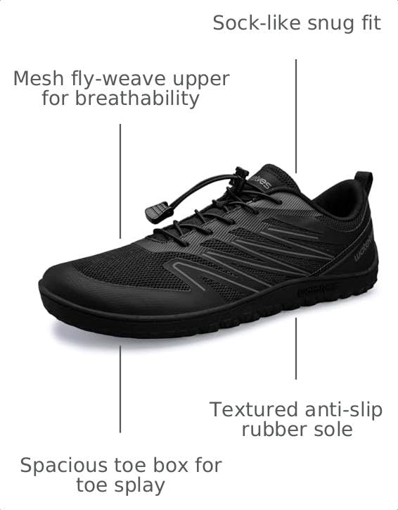 Image of WateLves Barefoot Shoes Men Women Wide Width Minimalist Zero Drop Shoes Trail Running Walking Sneakers