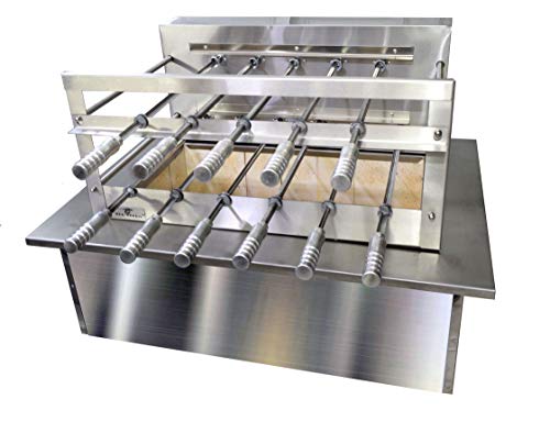 Brazilian BBQ Charcoal Grill with Firebox - 11 Skewers - Oca-Brazil