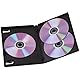 Hama DVD-Hülle Triple 5er-Pack (auch passend für CDs und Blu-rays) mit Folie zum Einstecken des Covers, schwarz