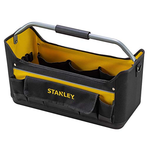 Crazy Clearance STANLEY Open Tool Bag Tote, Waterproof Base, Multi-Pockets Storage Organiser with Shoulder Strap, 22 Inch, 1-70-319 Crazy Clearance STANLEY Open Tool Bag Tote, Waterproof Base, Multi-Pockets Storage Organiser with Shoulder Strap, 22 Inch, 1-70-319