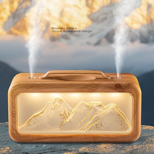 Difusor aromático eléctrico TOPINCN 600ml con luz LED miniatura 5
