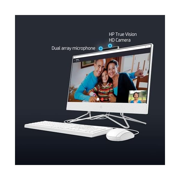 HP 2024 Premium All-in-One Desktop Computer, 21.5" FHD Display, Dual-Core Intel Celeron Processor, 8GB RAM, 256GB SSD, Webcam, WiFi, RJ-45, Win 11 Pro, Office 2021 Pro+Mouse&Keyboard+MarxsolAccessory - Image 7