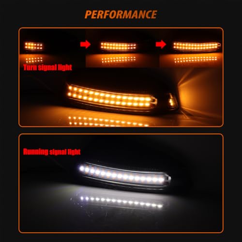 Luces LED de señal lateral para espejo ADIIL para Benz C-Class W204 miniatura 5