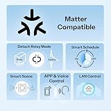 SONOFF Orb-MW1 Matter Smart Wall Switch, 2.4GHz Wi-Fi, 1-Gang Light Switch, Neutral-Required, Compatible with Apple Home/Alexa/Google Home, 10A Load - Image 2