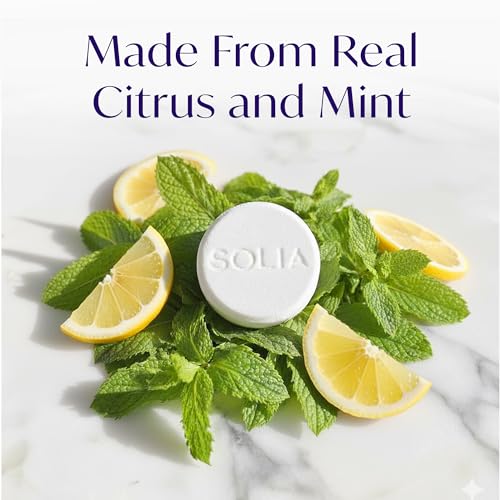 Image of Solia Energizing Citrus Menthol Shower Steamers 15-Pack - Patent-Pending Real Essential Oil Menthol Shower Steamer Bombs, Spa Steamers Aromatherapy Selfcare Bath Gifts for Women, Individually Wrapped