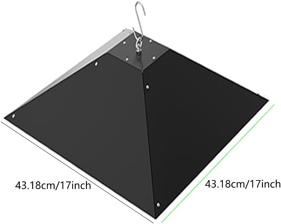 Bird Squirrels Baffle Round Wrap Squirrels Guard Bird Feeder Rain Proof Hanging Hummingbirds Rain Covering for Birds