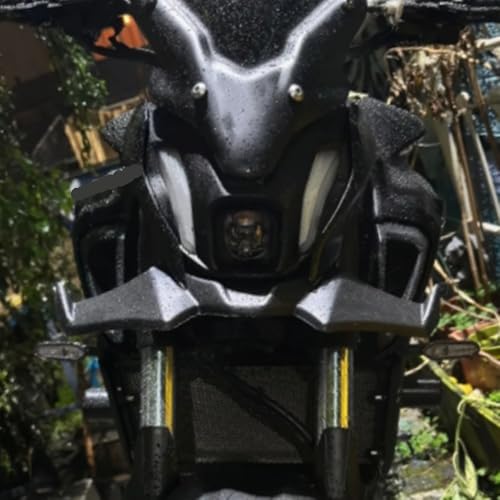 Spoiler avant de moto pour MT-07 et SP 2021-2024, aileron nu noir