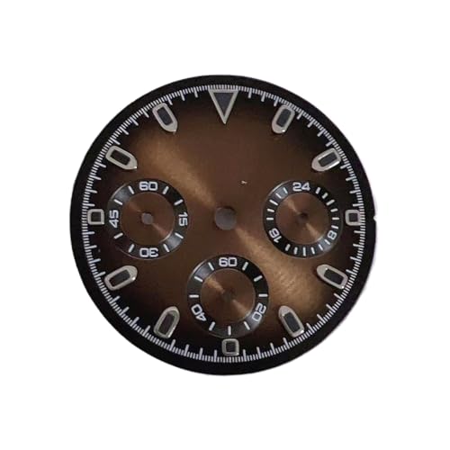 Cadran VK63 29.5mm vert lumineux pour montre chronographe