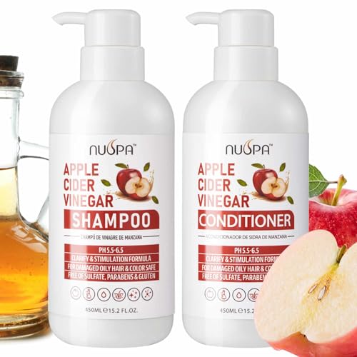 Apple Cider Shampoo and Conditioner Sets for Oily