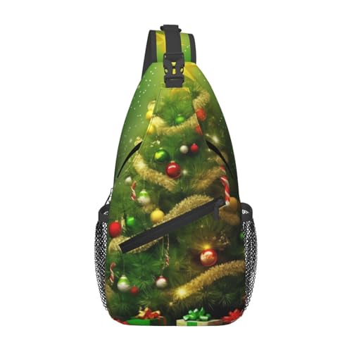 Bolso cruzado casual negro para hombres y mujeres miniatura 1