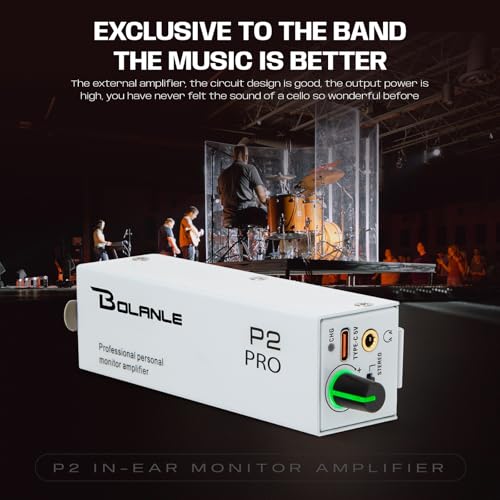image for Bolanle P2 Portable in Ear Monitor Amplifier, Headphone Amp with XLR a