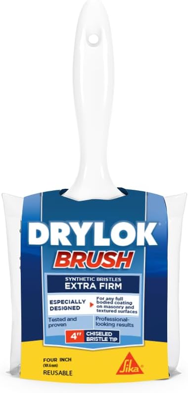 DRYLOK 90237 Synthetic Bristle Masonry Brush, 4-Inch
