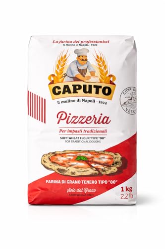minafood Bundle für Caputo Pizzeria Mehl Tipo 00 1kg + Notizblock