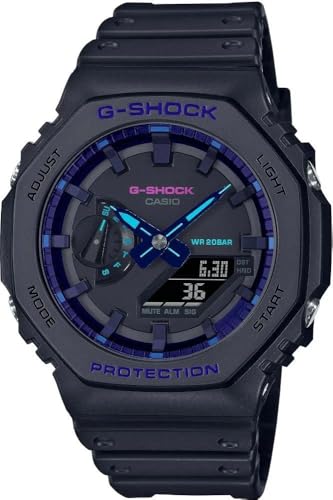 JVI GA-2100VB-1A G-Shock AiO fW^ ubN_C NH[c 200M YEHb` ubNAu[ATCYAfW^ANH[c[ug, u[, One Size, fW^ANH[c[ugB