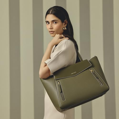 Image of Miraggio Roberta 16 Inch Laptop Tote Bag For Women Office Use | Office Tote Bag With Zipper Closure | Stylish Totes Bag