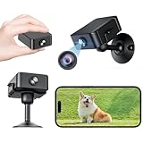 【コンパクトなサイズながら高性能な機能を備えた小型監視カメラ】小型カメラ 監視カメラ 防犯カメラ 見守り ミニ 超広角 遠隔監視 Bluetooth接続 動体検知 暗視機能 1080P USB充電式 ループ録画 スマホ連動 WIFI/AP/DV接続 自動アラーム通知 配線が不要 3Mシール付き 寝室/室内/屋外/玄関/証拠 日本語取扱説明書付き