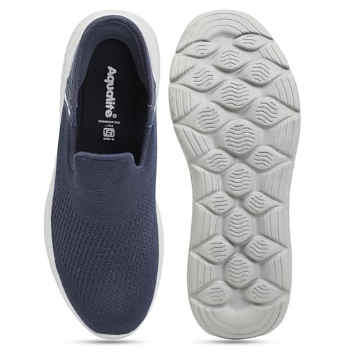 Image of Aqualite Casual Shoes for Men | Lightweight Breathable Shoes for Man Casual | Comfortable Mens Casual Shoes | Stylish Mesh Slip-On Men Casual Shoes with Foam & EVA Sole Size 6-10-