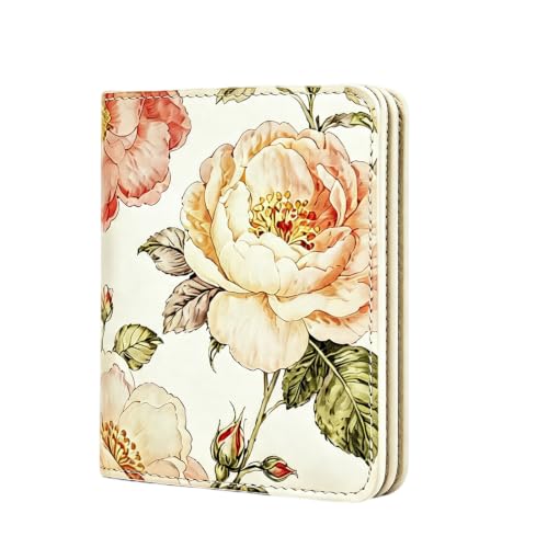 Image of Itslife Women's Rfid Blocking Small Compact Bifold Leather Pocket Wallet Ladies Mini Purse with id Window (White)